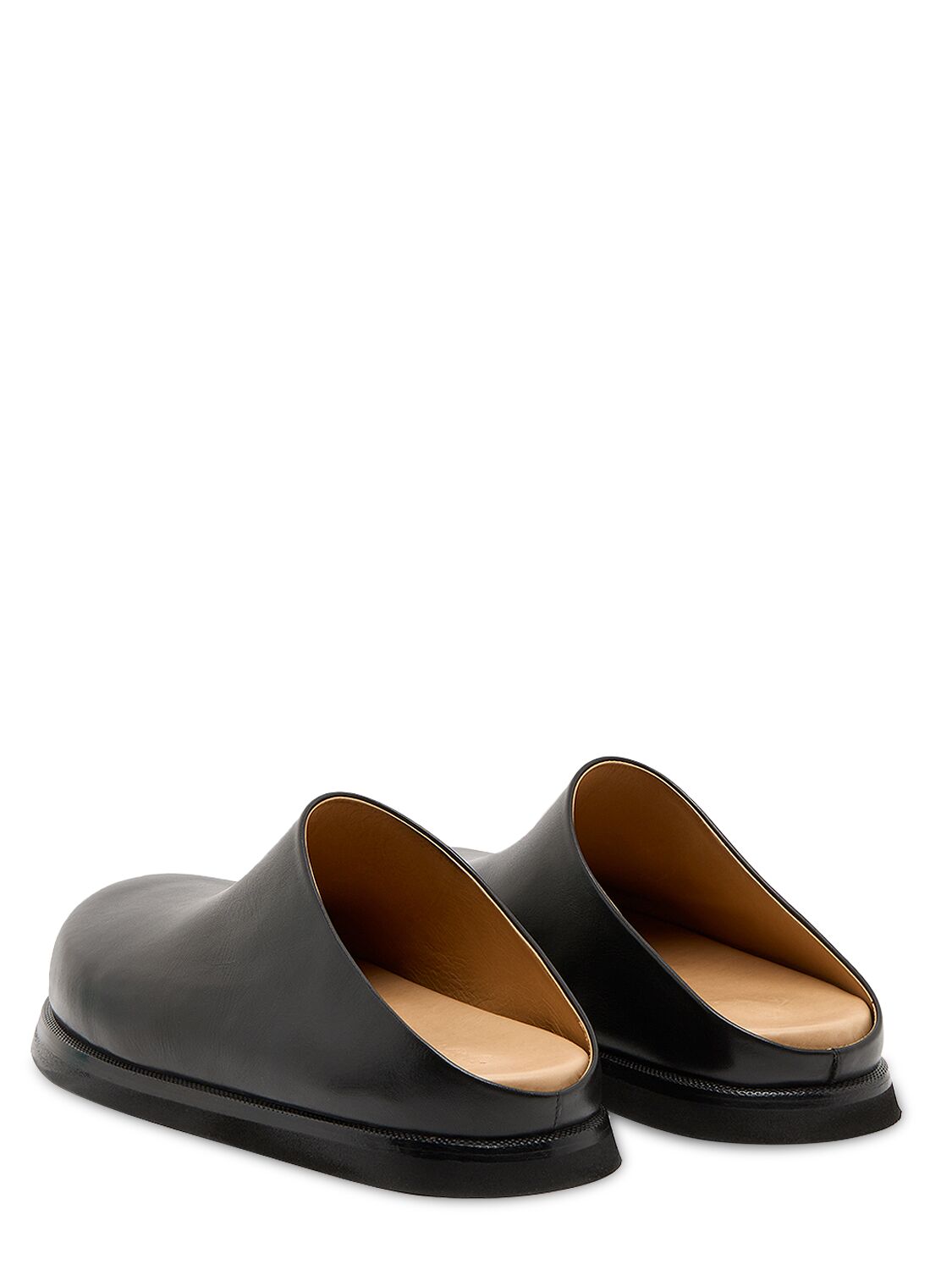 Shop Marsèll Acom Leather Mules In Black