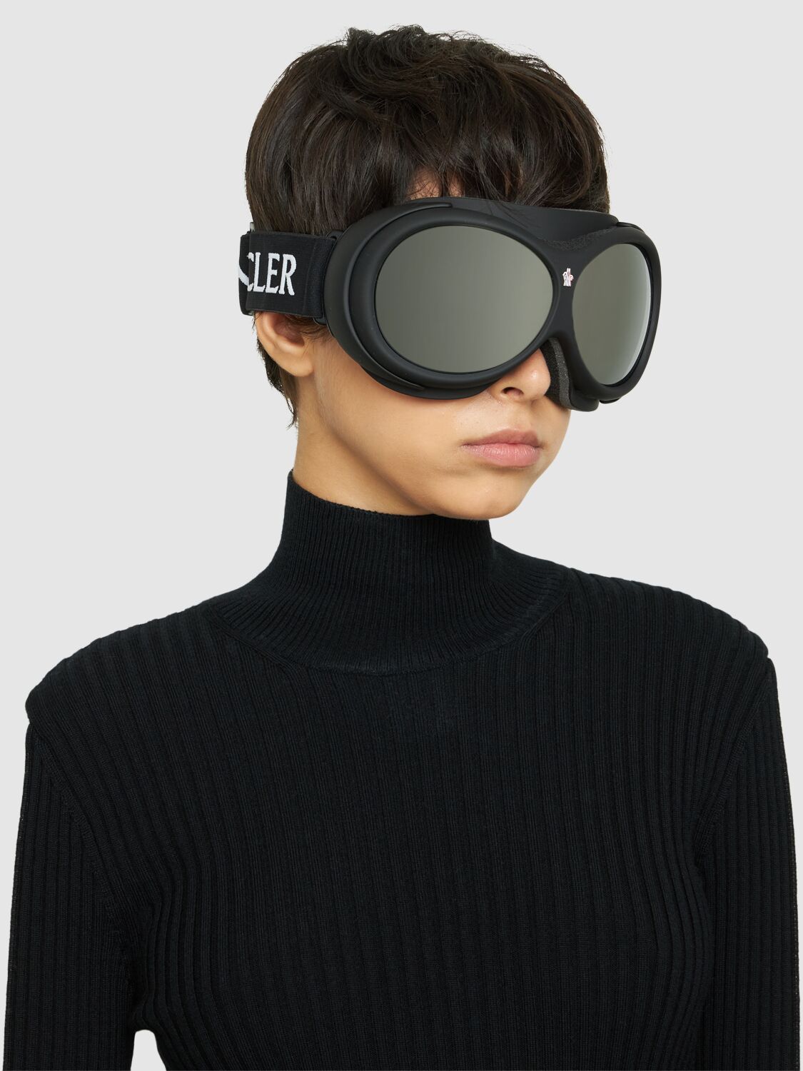 Shop Moncler Ski Goggles In 블랙