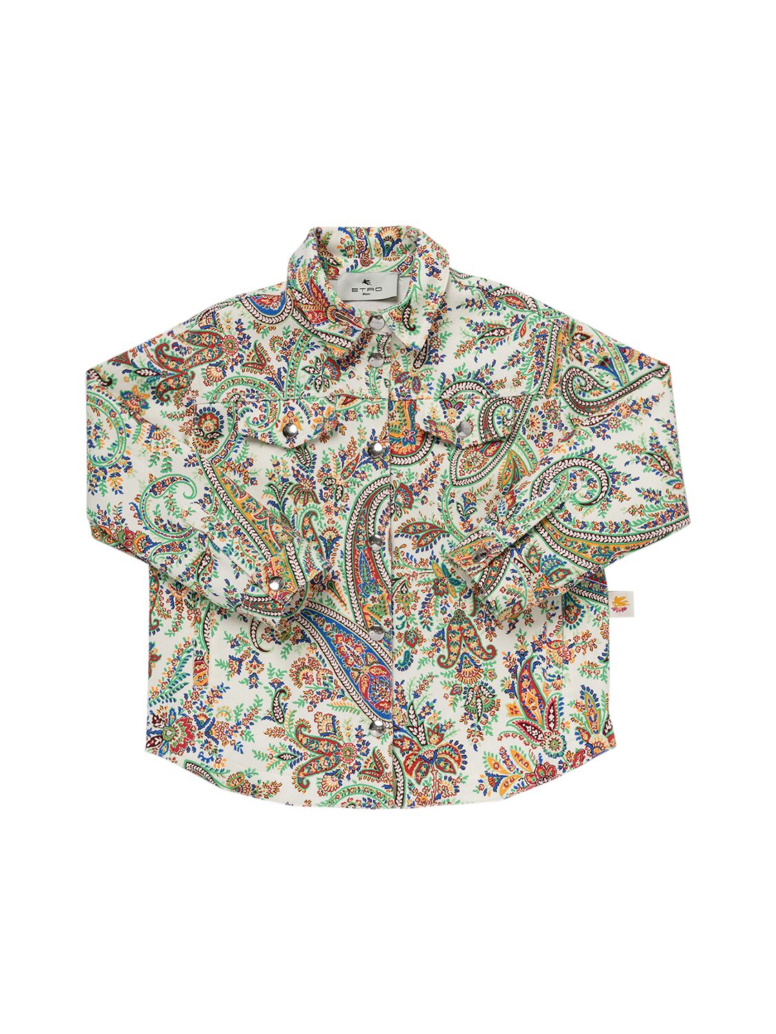 Image of Printed Stretch Bull Cotton Jacket