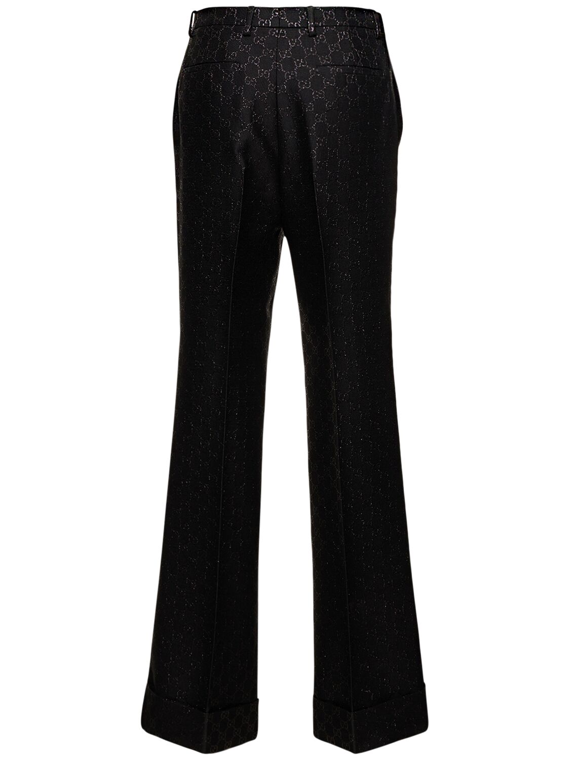 Shop Gucci Gg Wool Blend Pants In Black