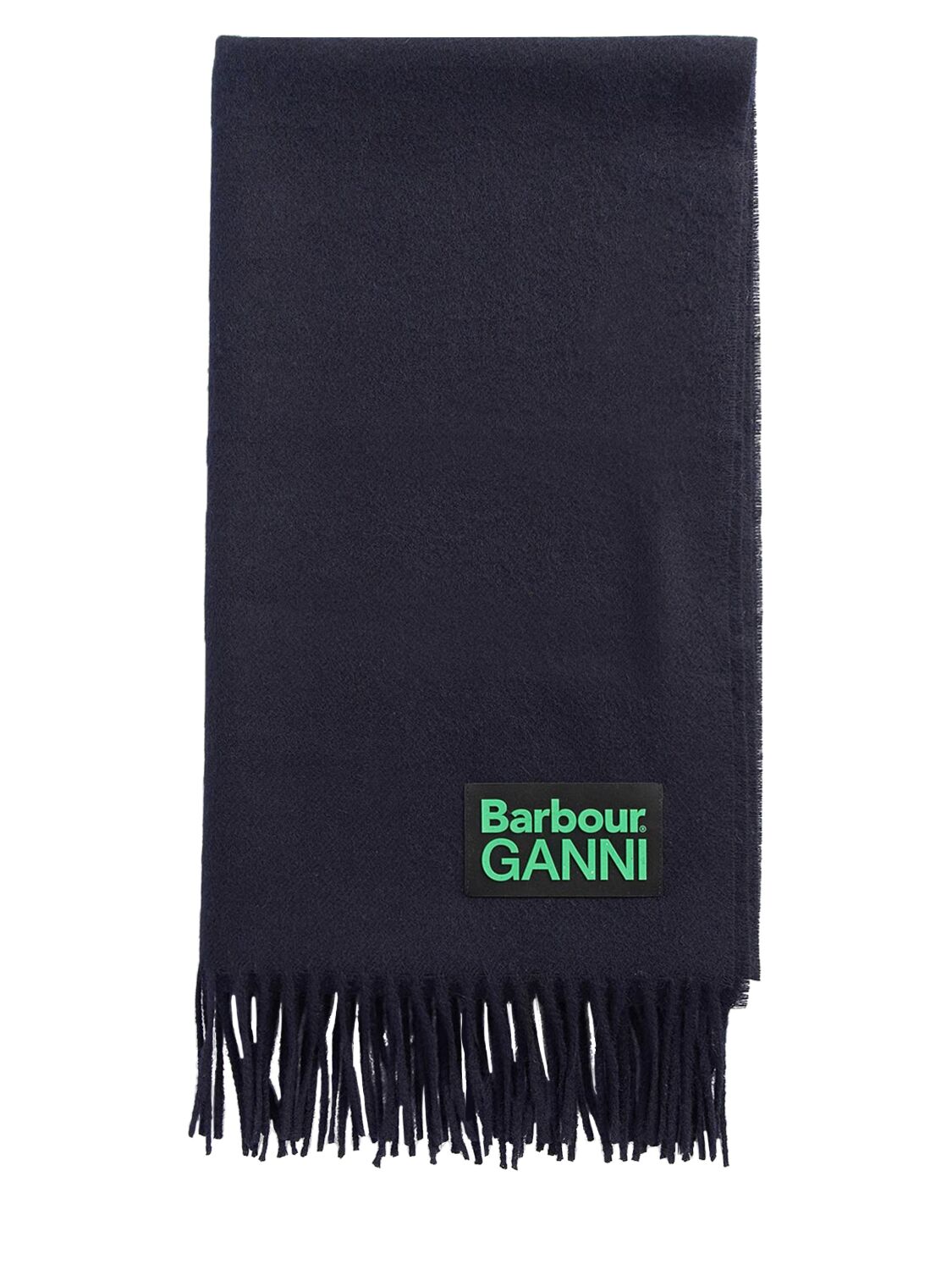 Image of Barbour X Ganni Wool Scarf