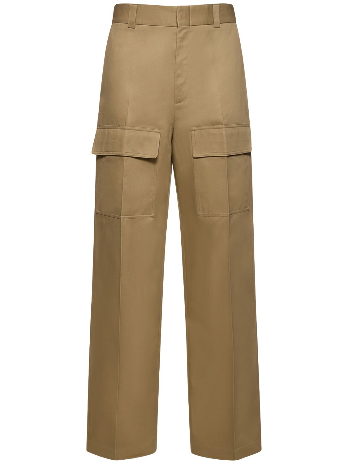 Gucci Military Cotton Drill Cargo Pants In Cereal