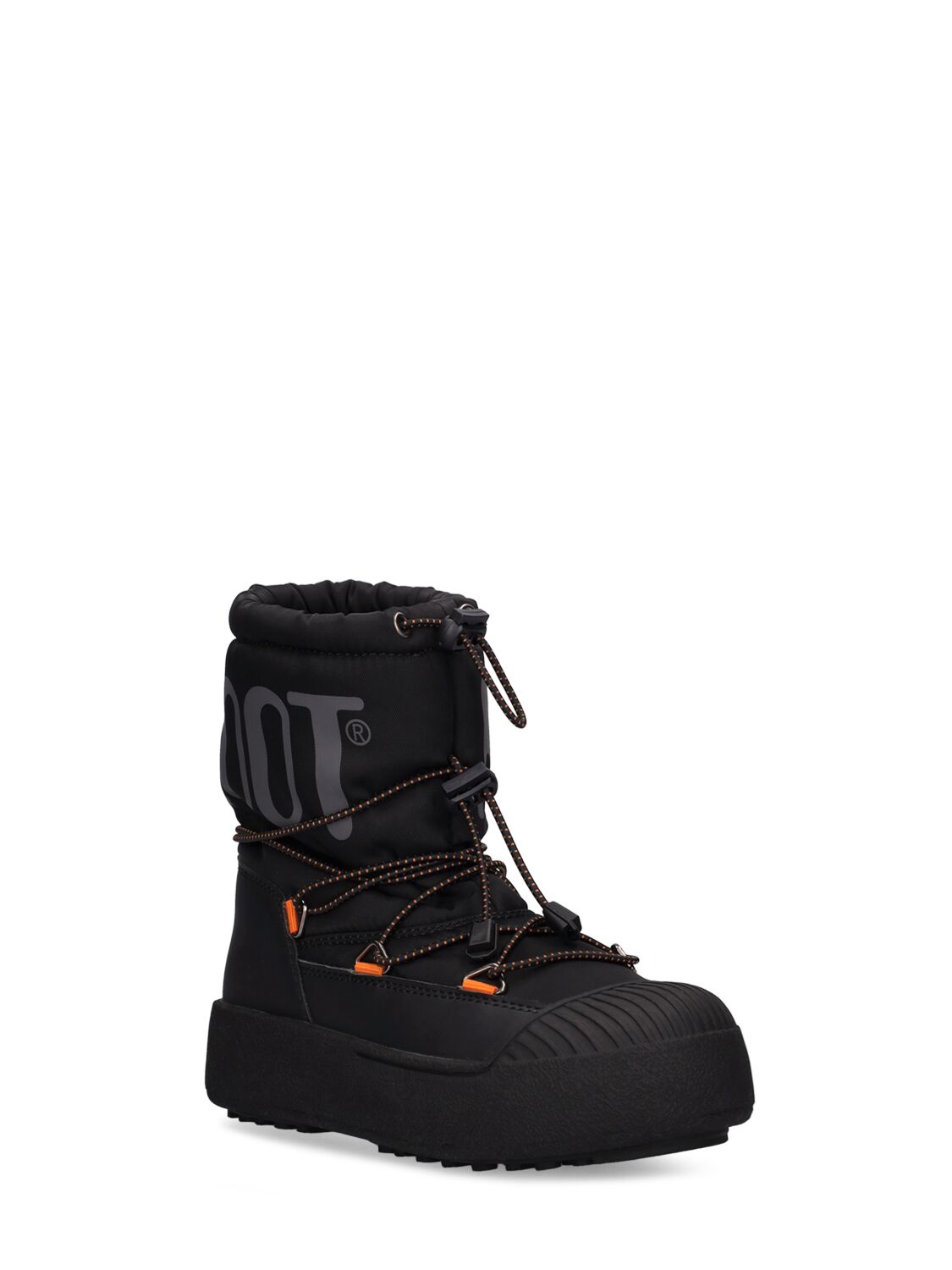 Shop Moon Boot Nylon Ankle Snow Boots In Black