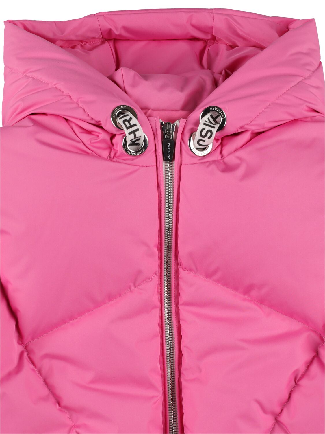 Shop Khrisjoy Quilted Nylon Down Jacket In Fuchsia