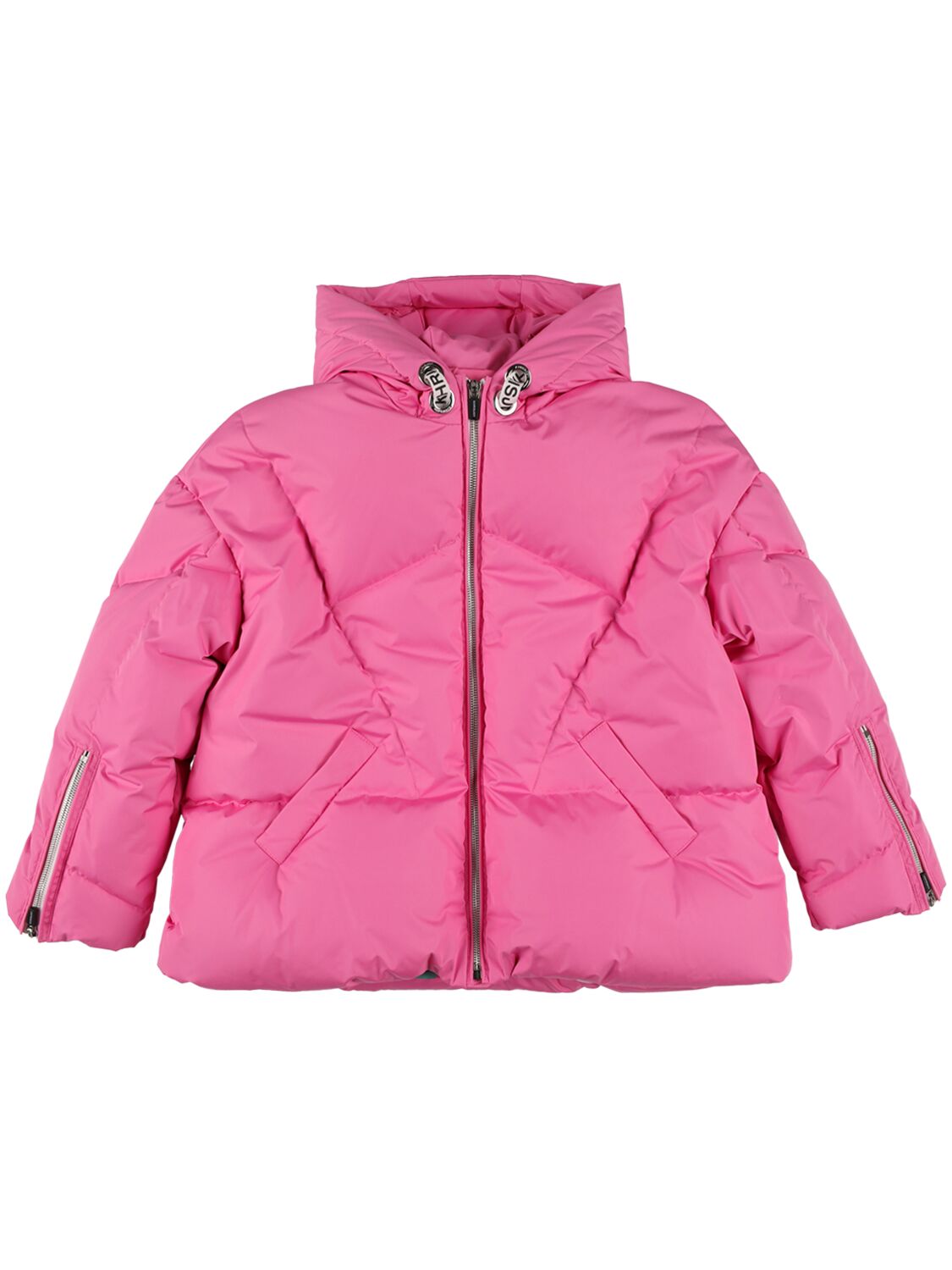 Khrisjoy Kids' Quilted Nylon Down Jacket In Fuchsia