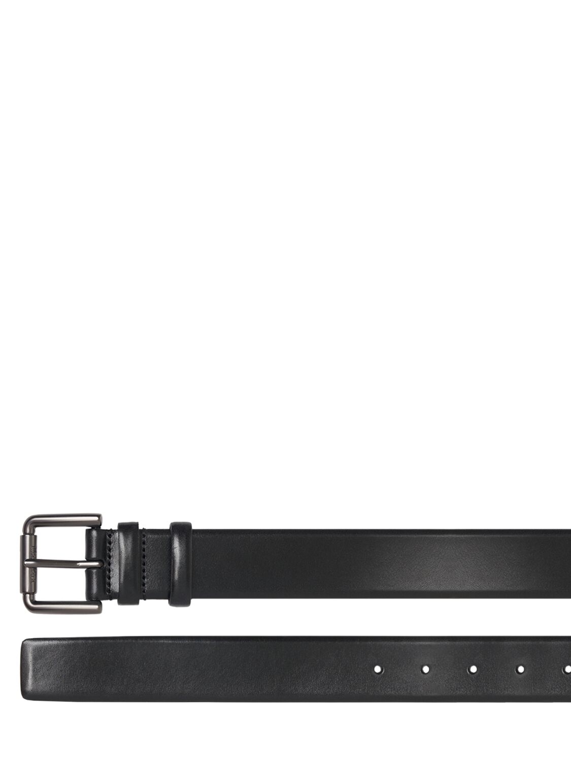 Shop Max Mara Leather Effect Belt In Black