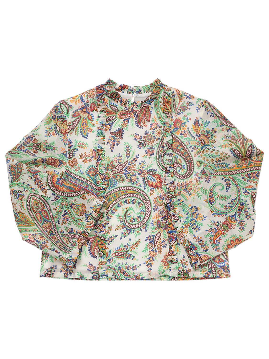 Image of Printed Cotton Muslin Shirt