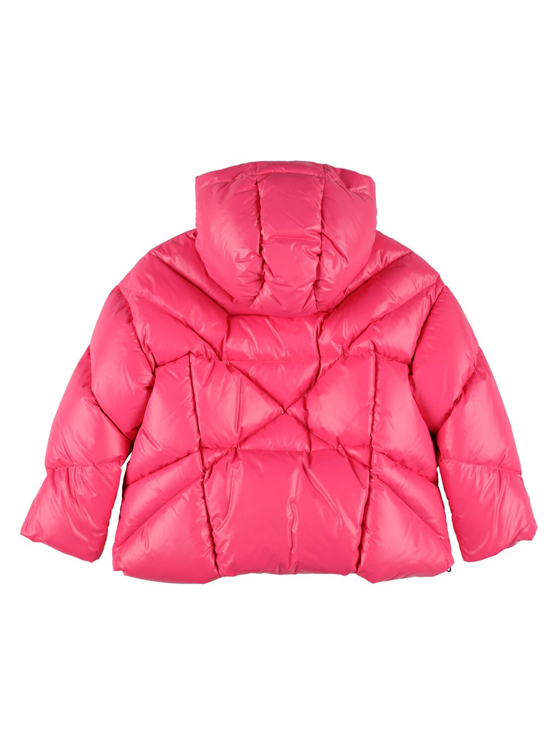 Shop Khrisjoy Quilted Nylon Down Jacket In Fuchsia