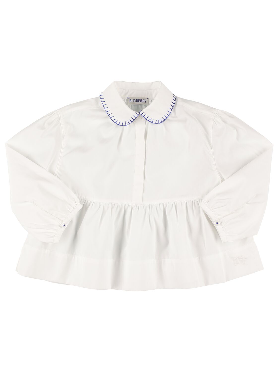 Burberry Kids' Cotton Poplin Shirt In White