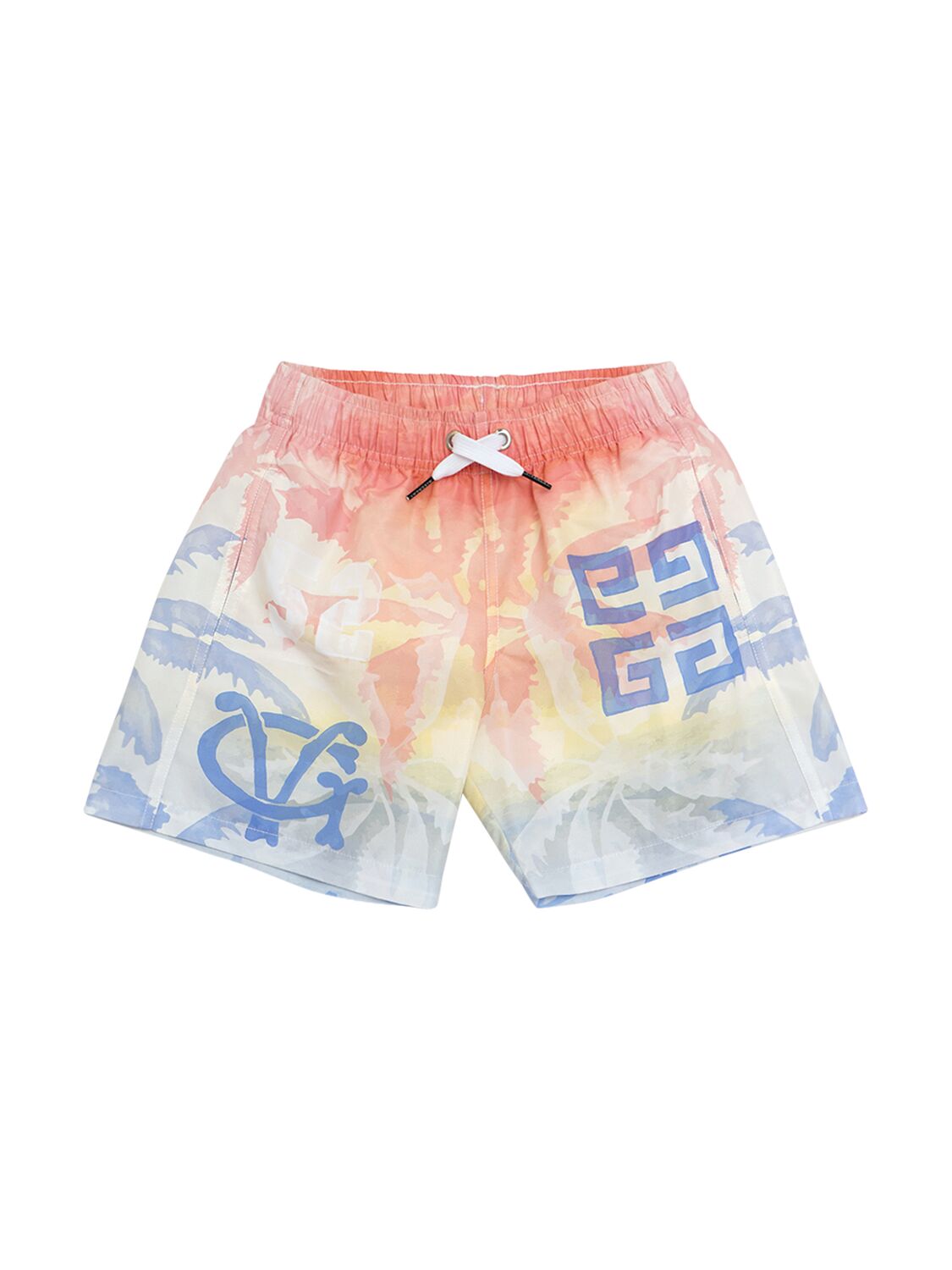 Givenchy Logo Printed Swim Shorts In Multicolor