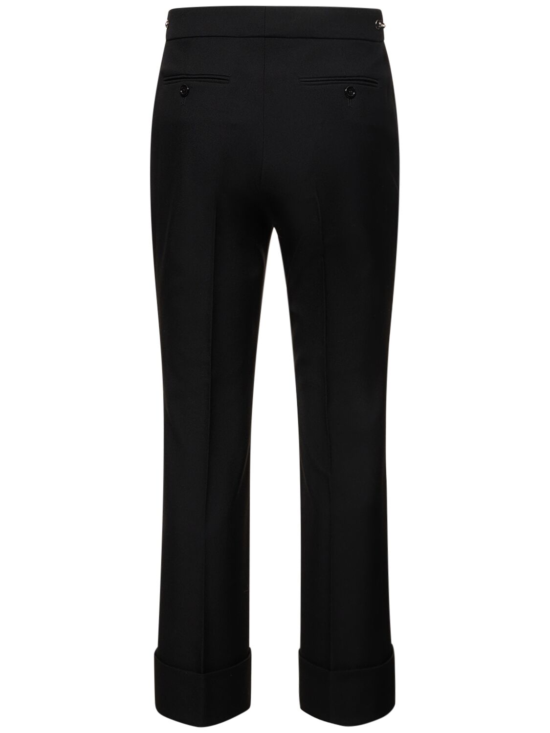 Shop Gucci Wool Pants In Black