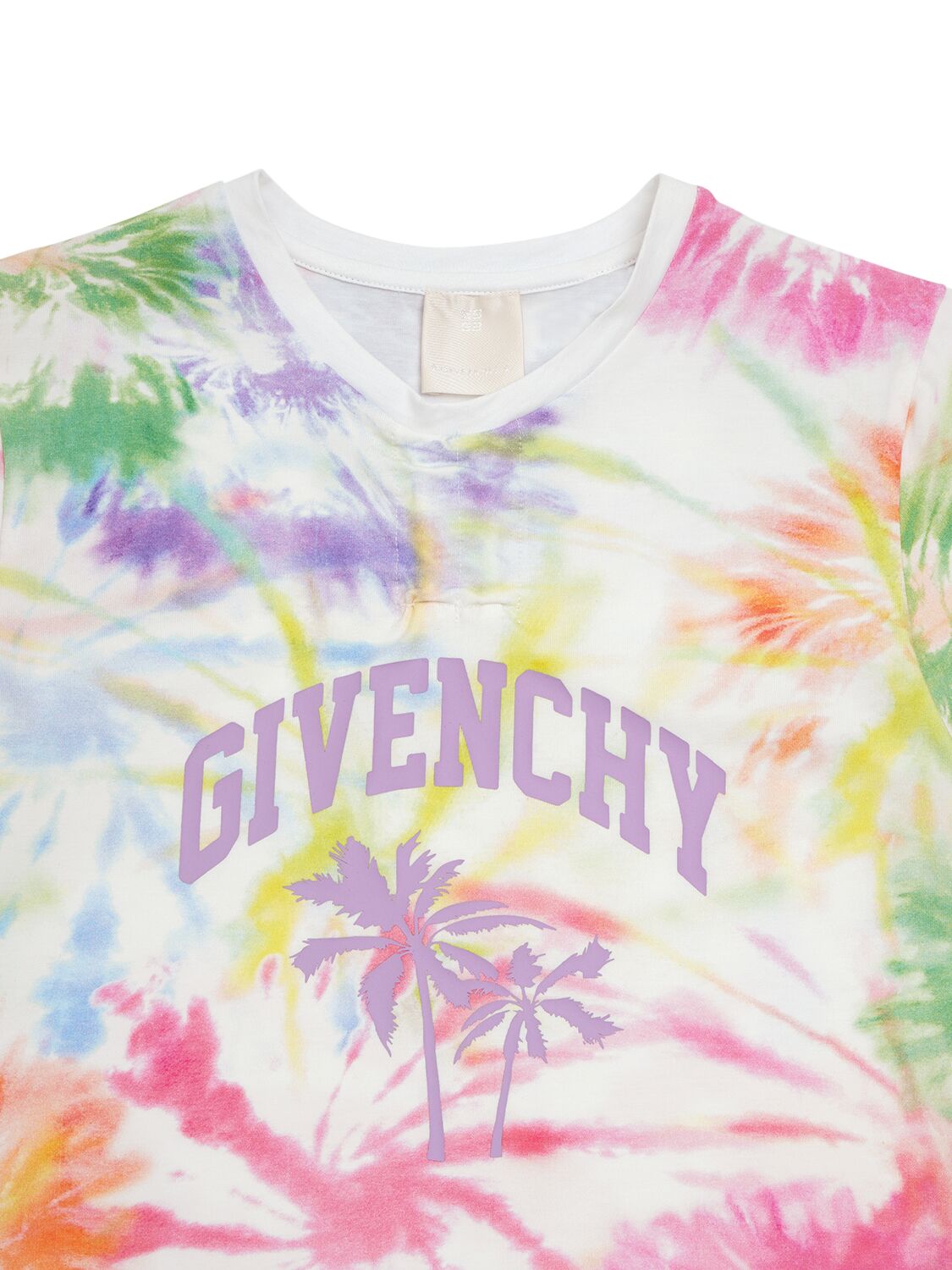 Shop Givenchy Cotton Jersey T-shirt In Multicolor