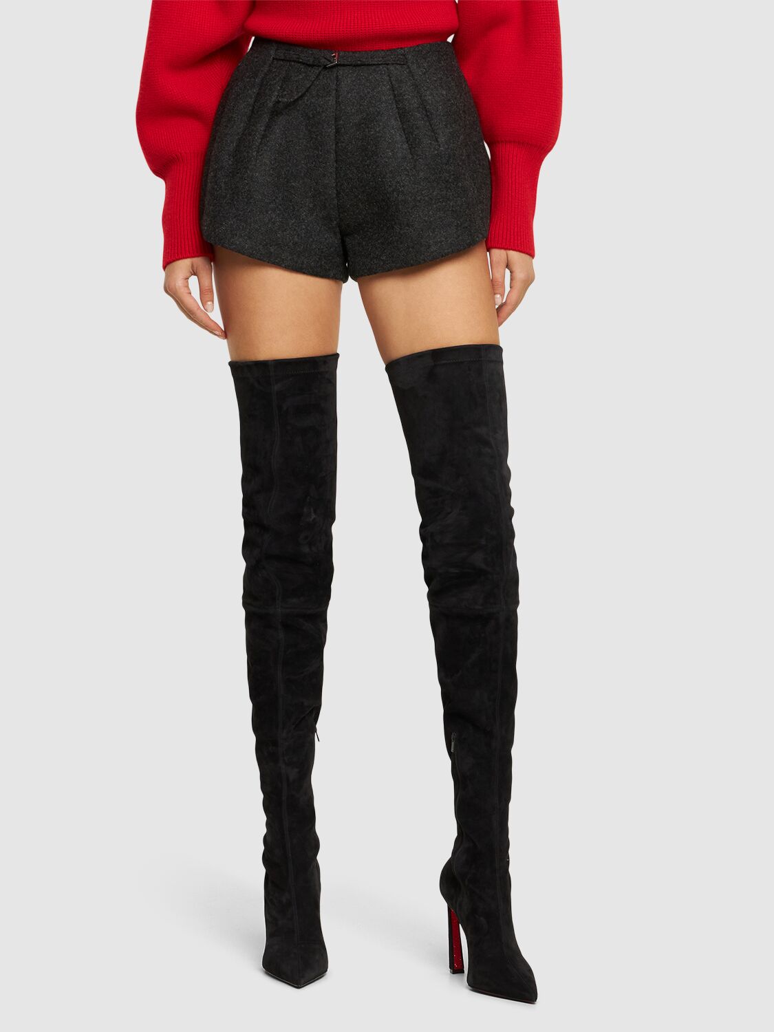 Christian Louboutin Condora Over The Knee Boot In Black