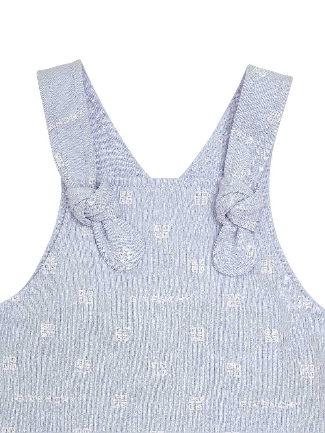 Shop Givenchy Cotton Jersey T-shirt & Romper In Light Blue