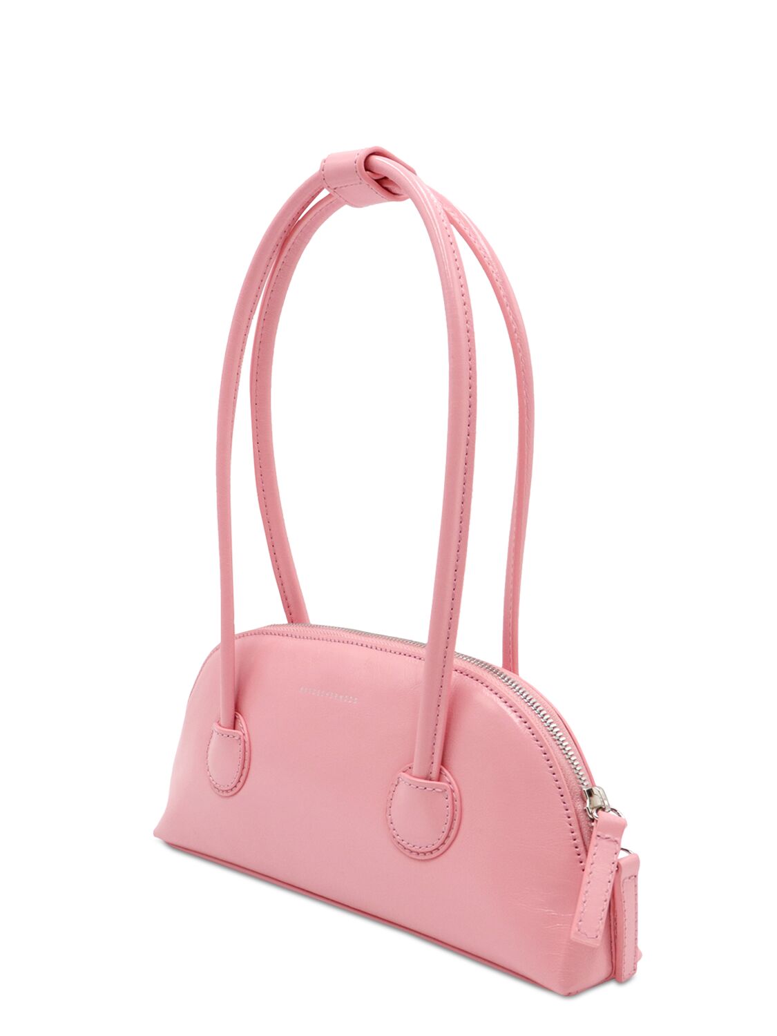 Shop Marge Sherwood Bessette Leather Shoulder Bag In Candy Pink Glossy