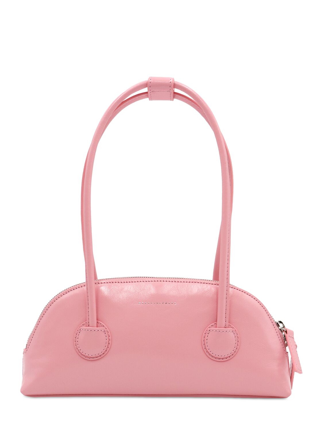 Marge Sherwood Bessette Leather Shoulder Bag In Candy Pink Glossy