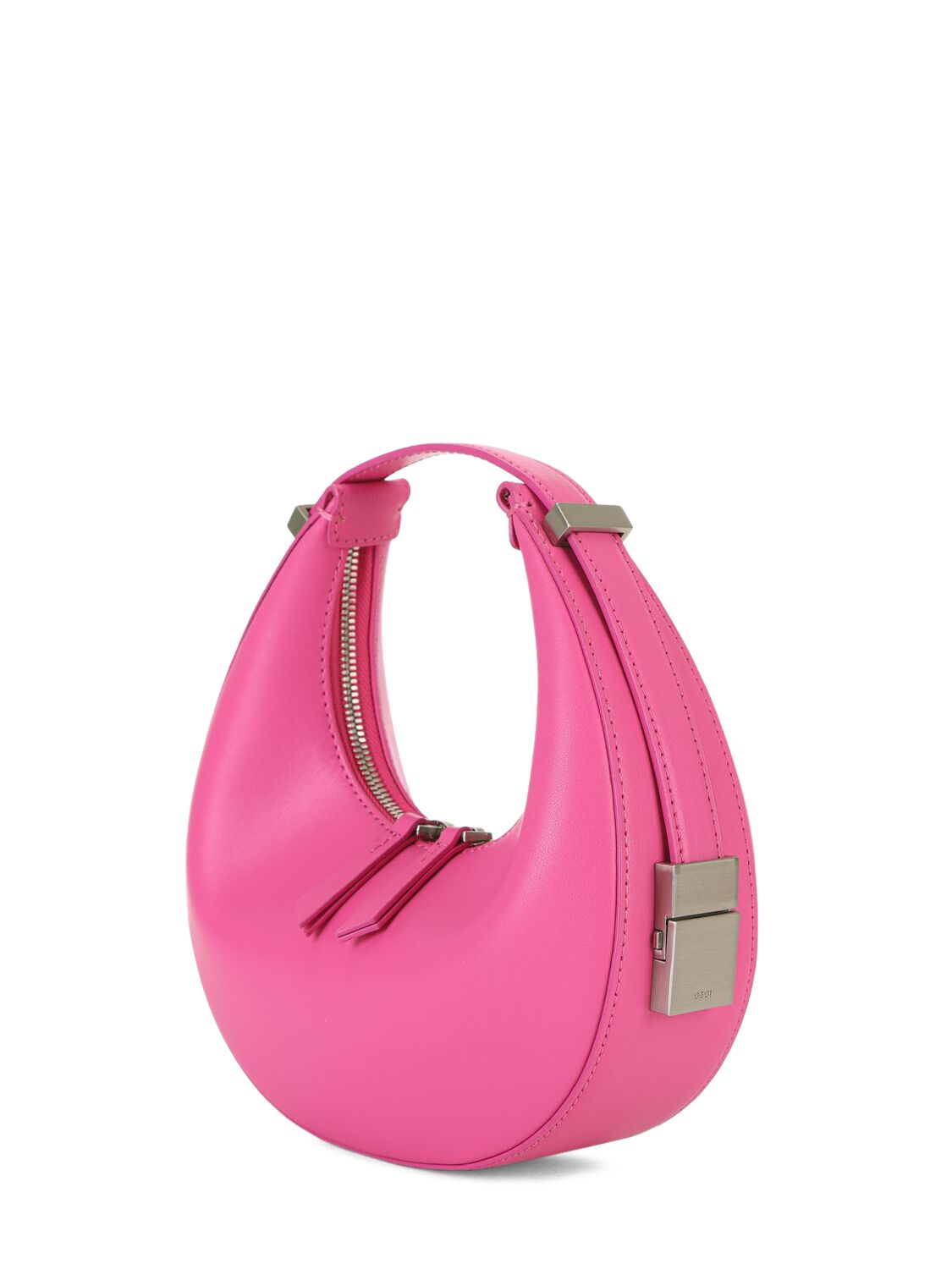 Shop Osoi Mini Toni Leather Top Handle Bag In Barbie Pink