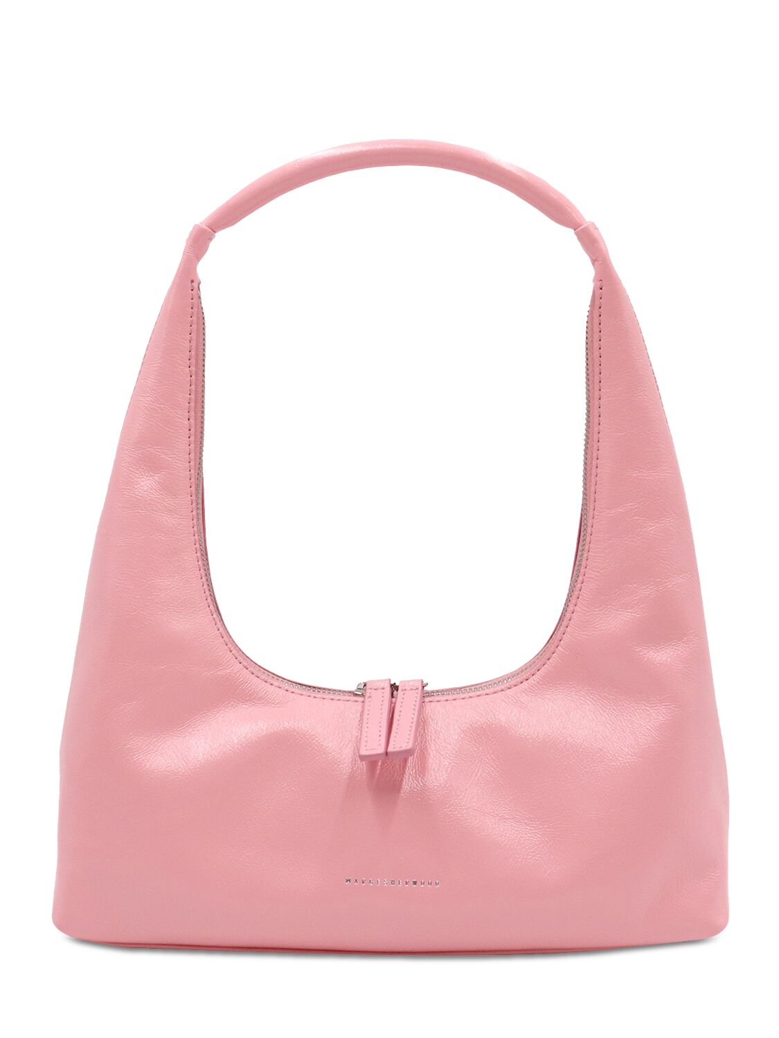 Marge Sherwood Hobo Leather Shoulder Bag In Candy Pink Glossy
