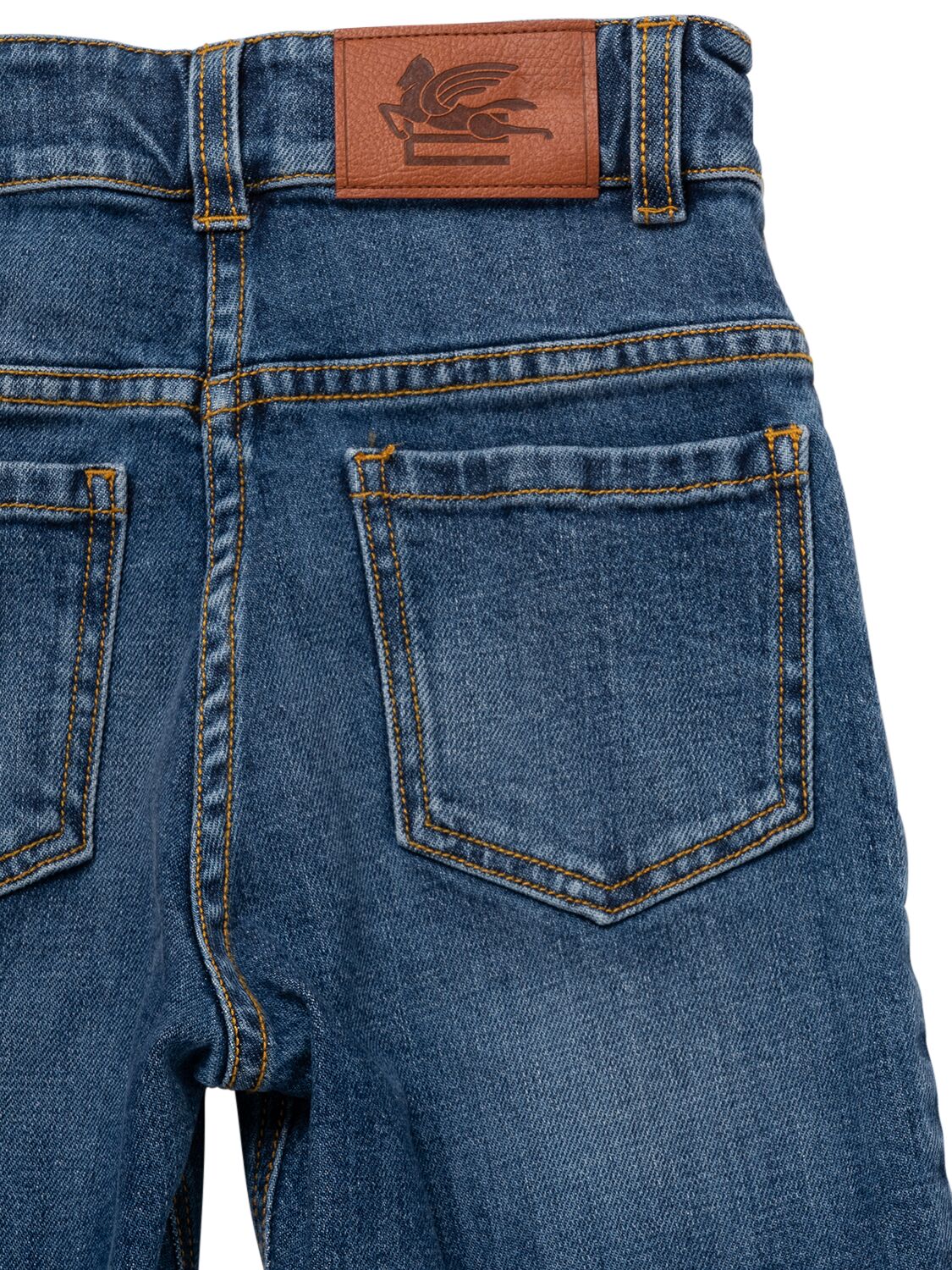 Shop Etro Cotton Denim Flared Jeans