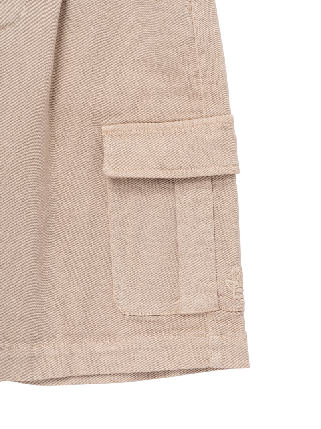 Shop Etro Cotton Blend Cargo Shorts In Beige