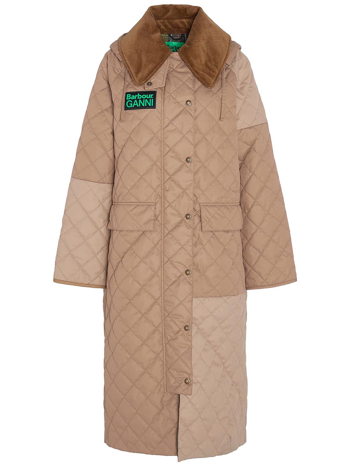 Image of Barbour X Ganni Quilted Burghley Jacket