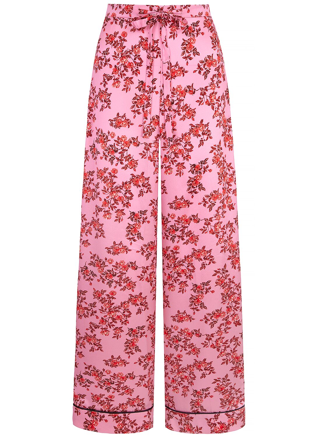 Shop Emilia Wickstead Ithaca Printed Silk Pajama Pants In Pink