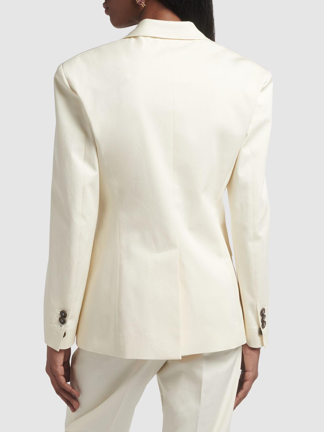 Shop Dsquared2 Cotton Twill Suit In Ivory