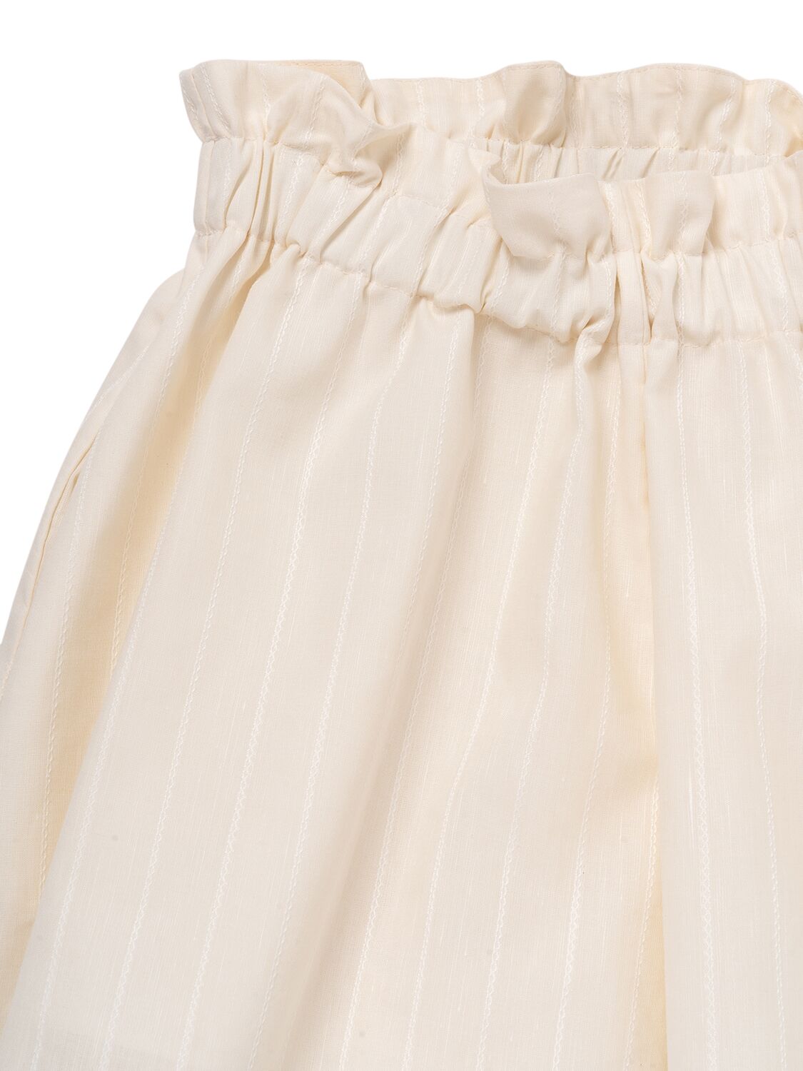 Shop Etro Cotton & Linen Shorts In Ivory