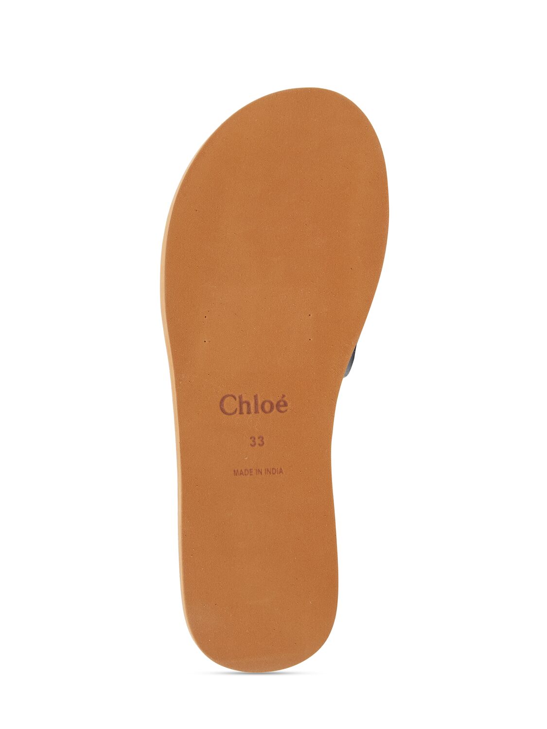 Shop Chloé Denim Slide Sandals