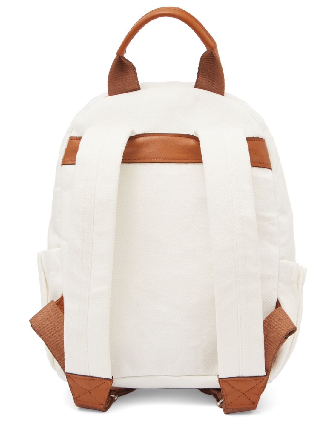 Shop Chloé Cotton Jersey Backpack In Beige