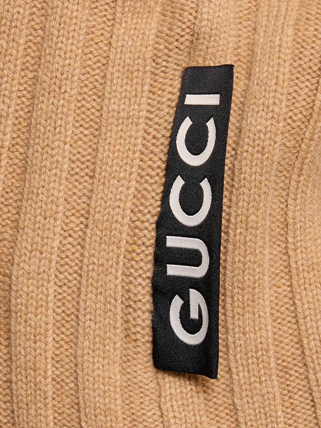 Shop Gucci Wool & Cashmere Turtleneck Sweater In Camel