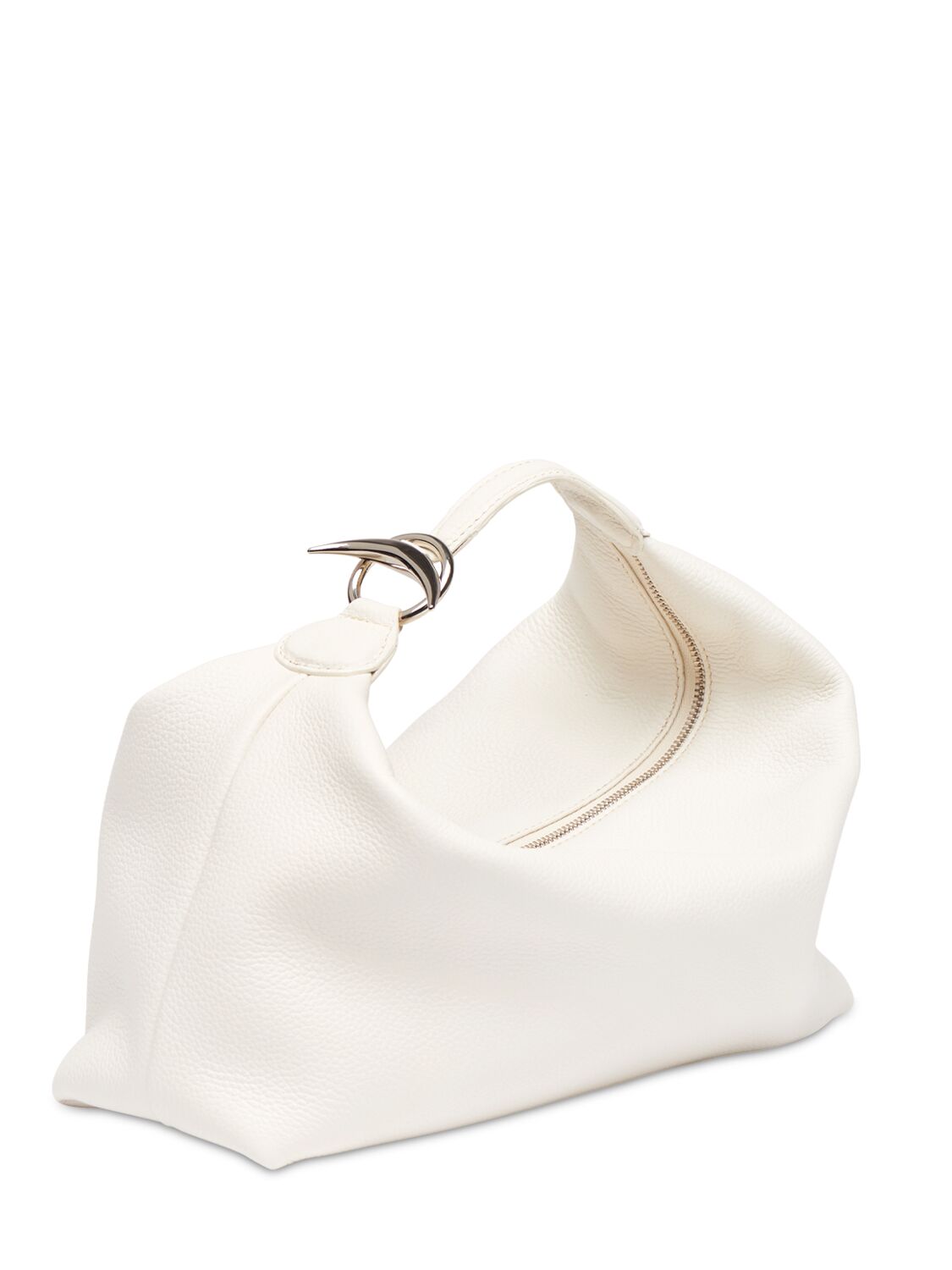 Shop Little Liffner Pillow Grained Leather Pouch In Marble