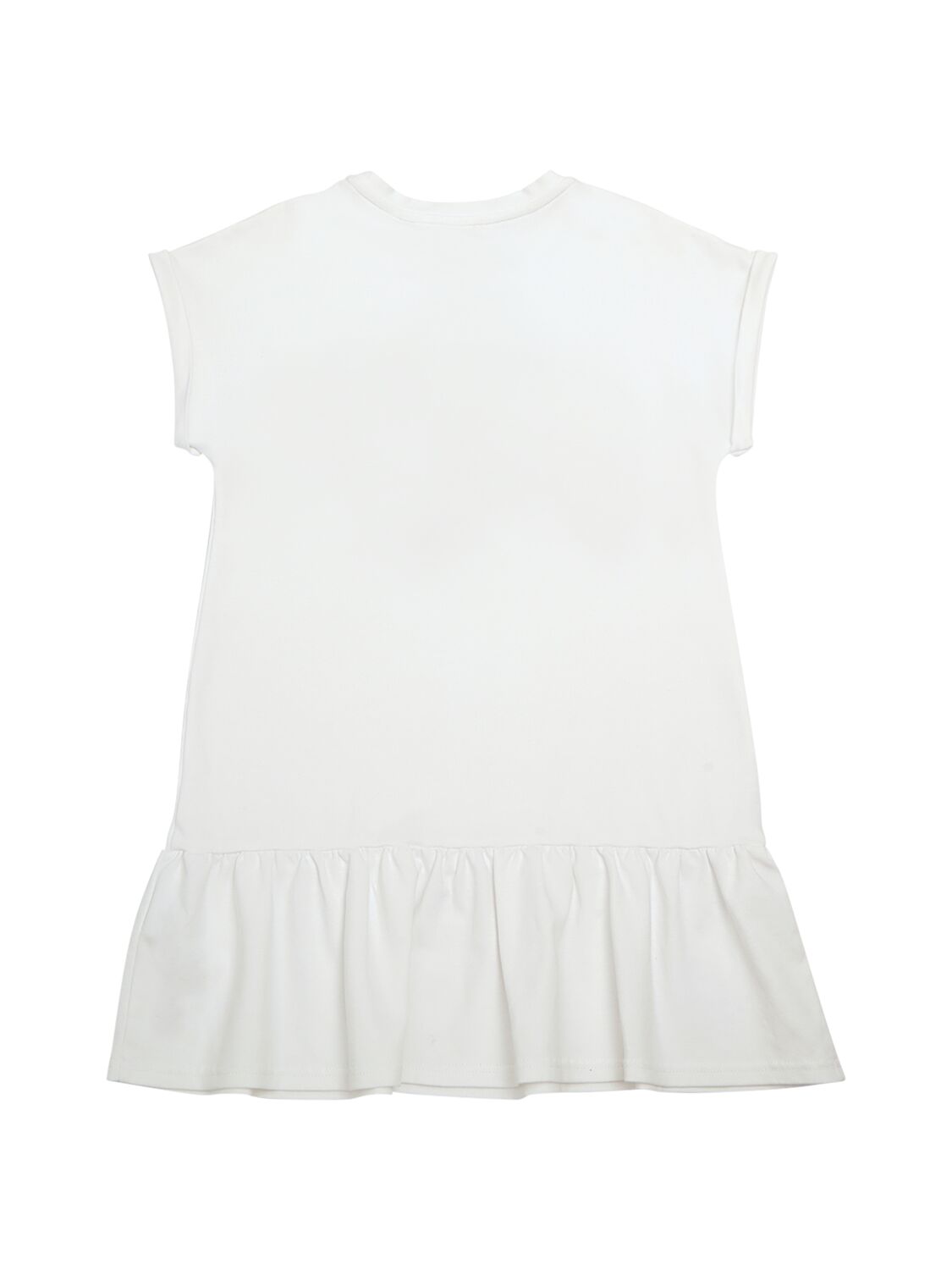 Shop Givenchy Cotton Interlock Logo Dress In White