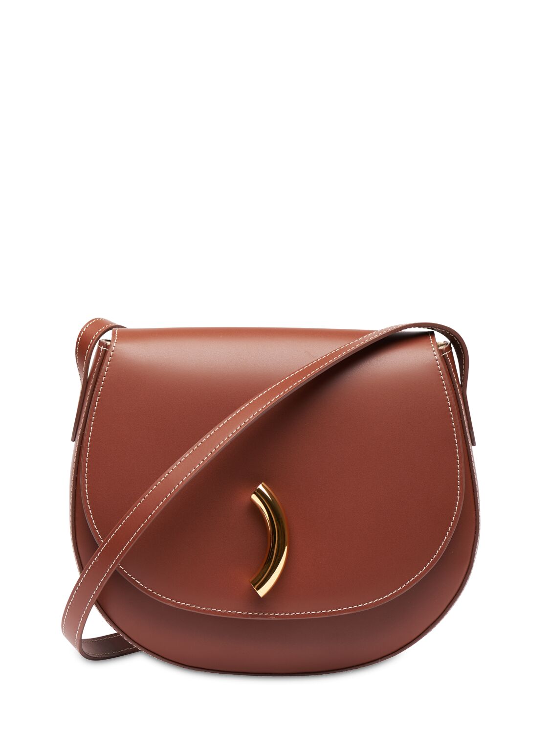 Image of Maccheroni Leather Saddle Bag