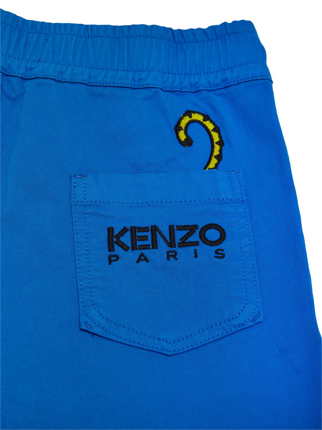 Shop Kenzo Cotton Blend Shorts In Royal Blue