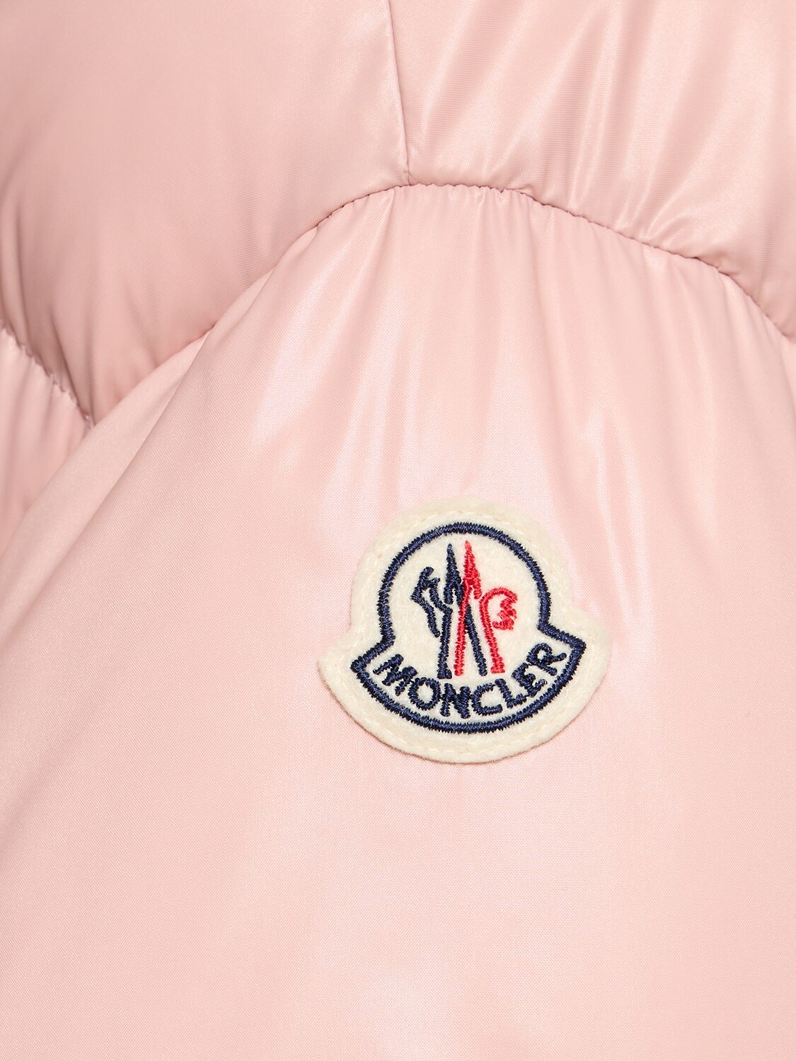 Shop Moncler Parana Nylon Down Jacket In Open Pink