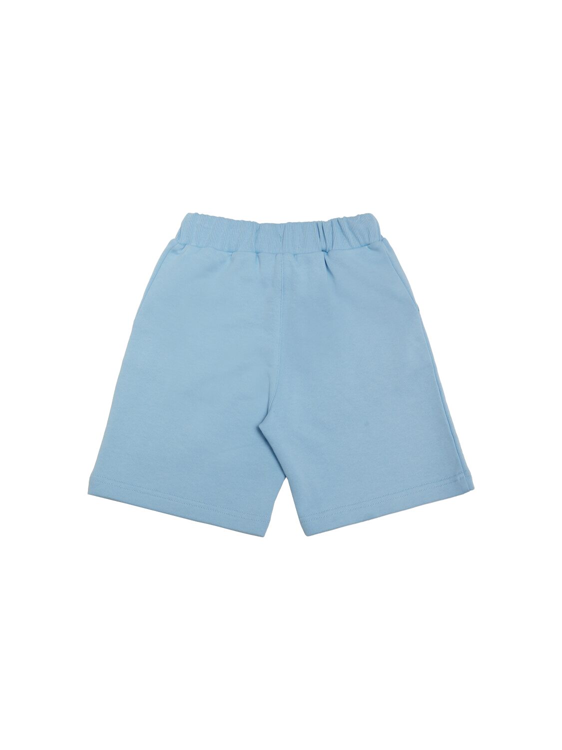 Shop Kenzo Cotton Terry Sweat Shorts In Light Blue
