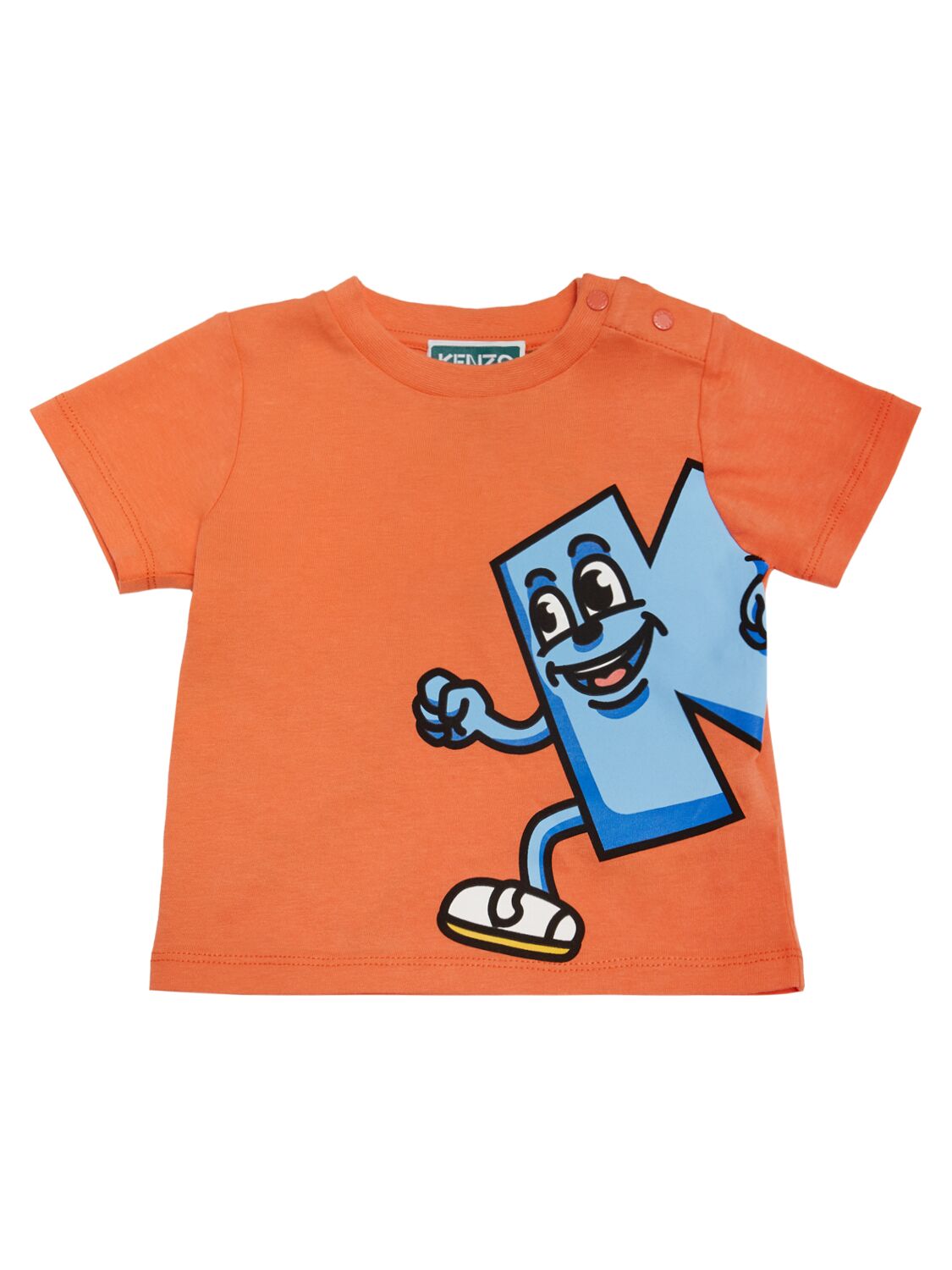 Shop Kenzo Cotton T-shirt & Shorts In Orange
