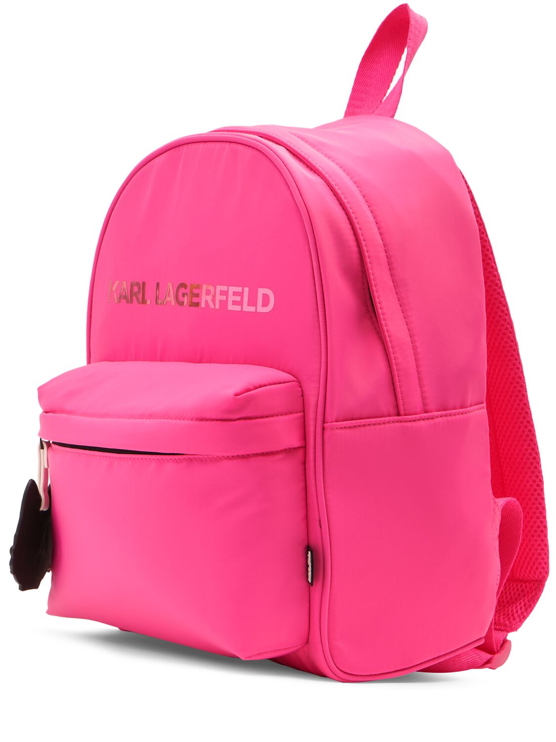 Shop Karl Lagerfeld Logo Backpack In Pink