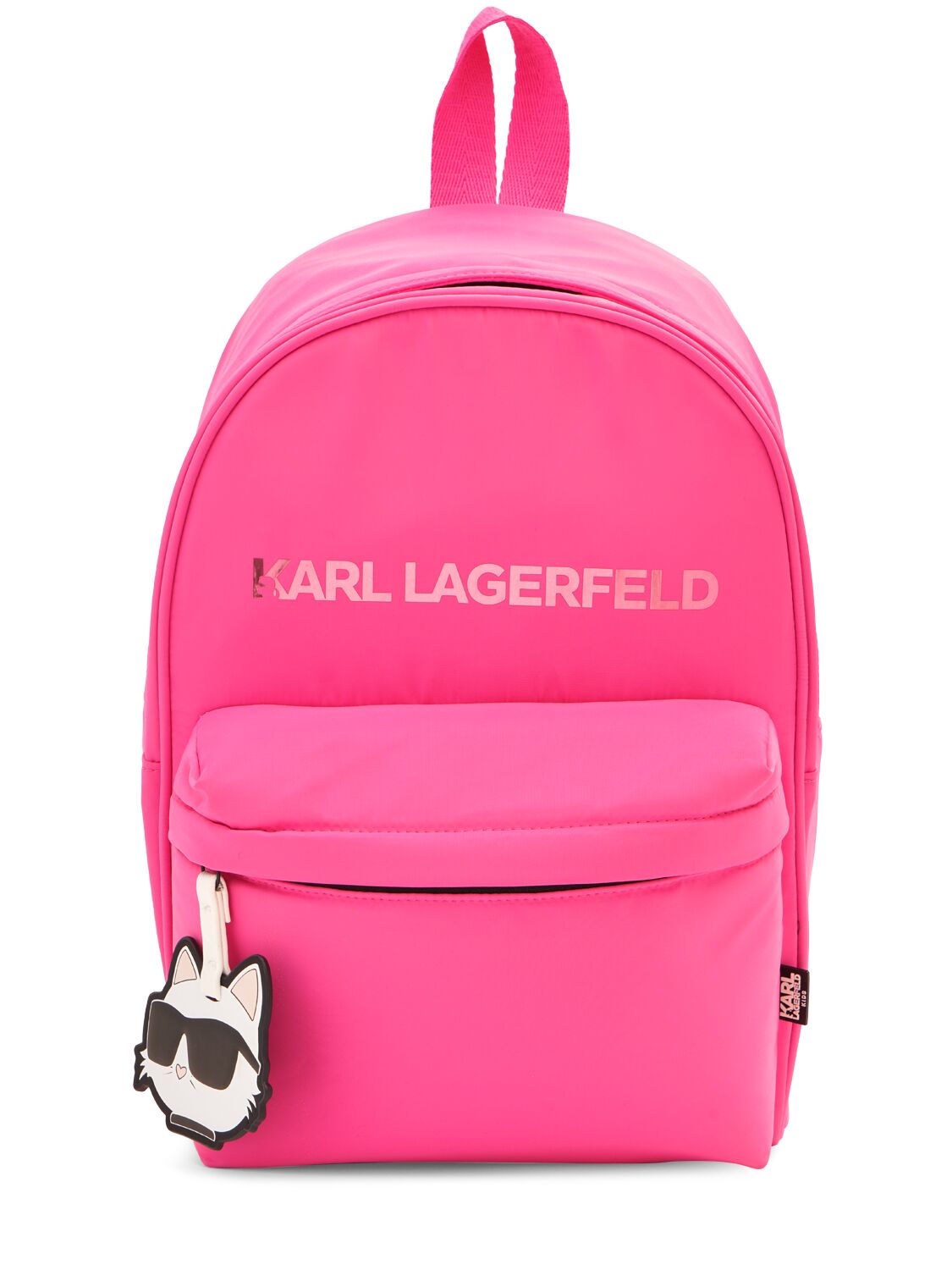 Karl Lagerfeld Kids' Logo Backpack In Pink