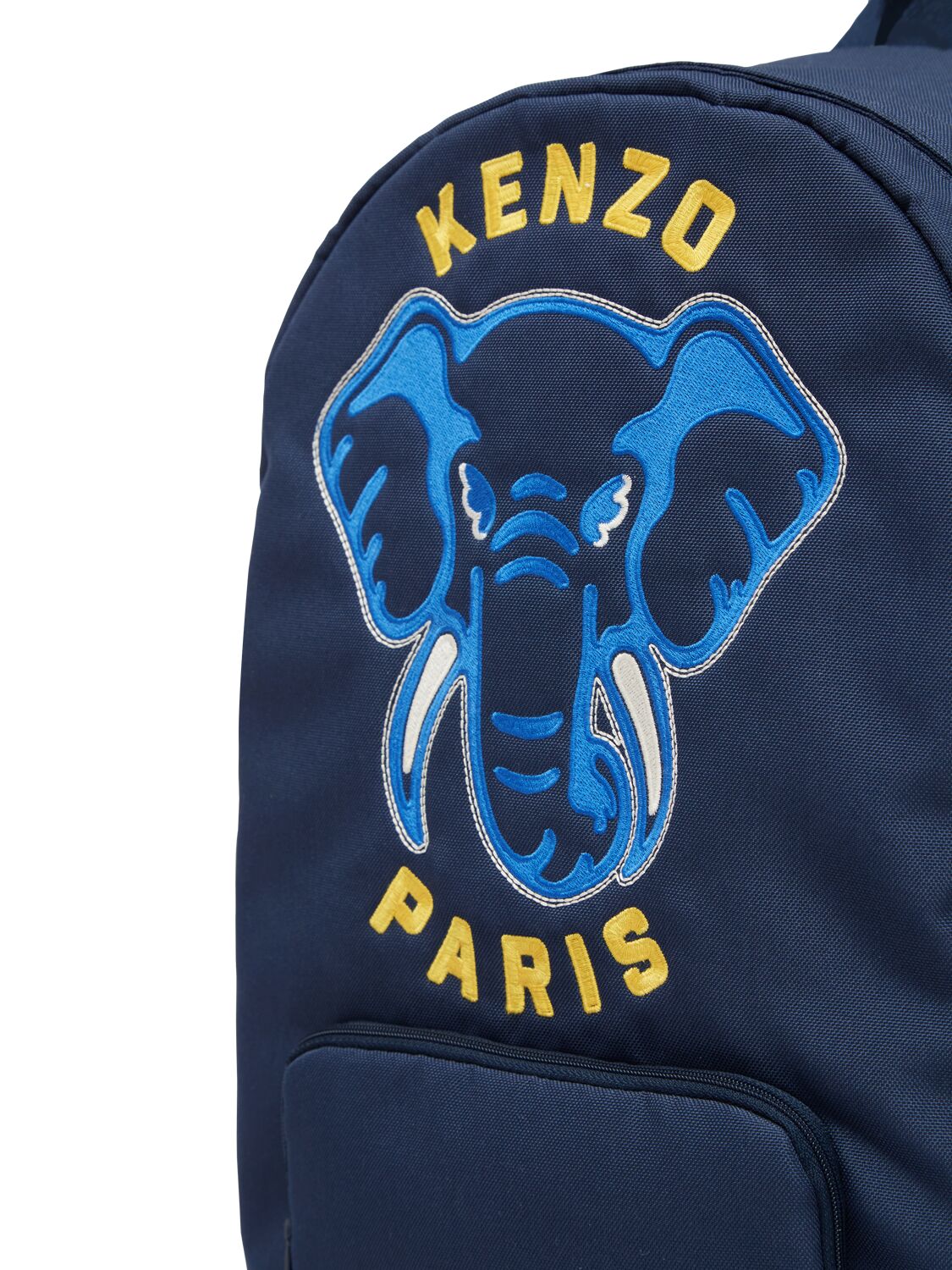 Shop Kenzo Embroidered Logo Canvas Backpack In Multicolor