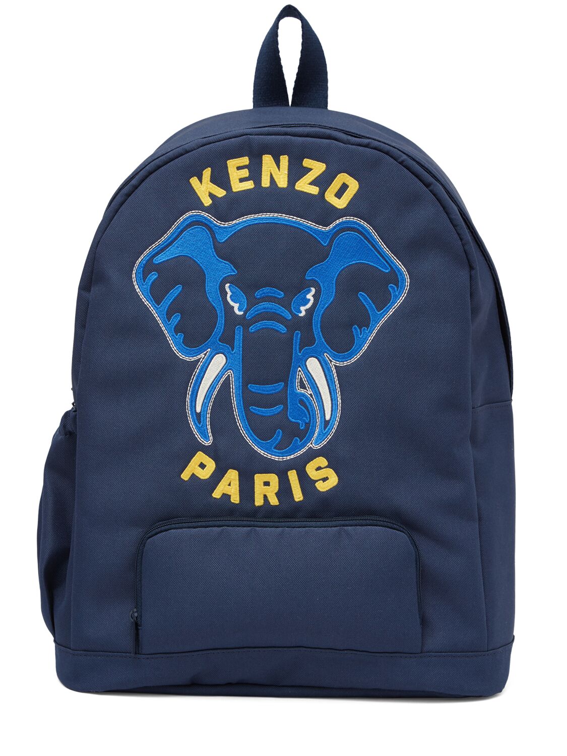 Kenzo Kids' Embroidered Logo Canvas Backpack In Multicolor