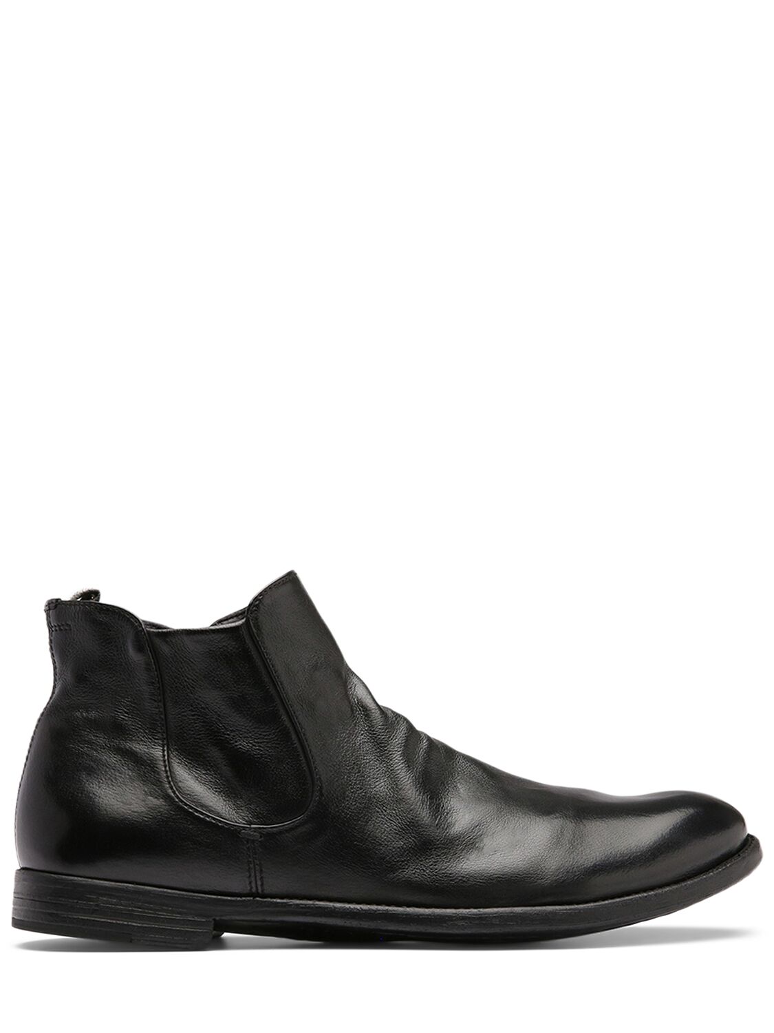 Officine Creative Ingnis Leather Ankle Boots In Schwarz