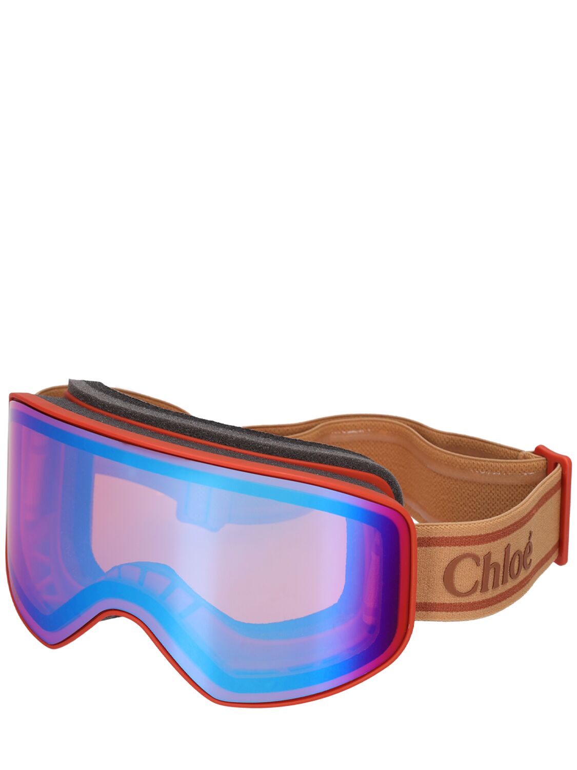 Shop Chloé Mountaineering Ski Goggles In Brown,multi