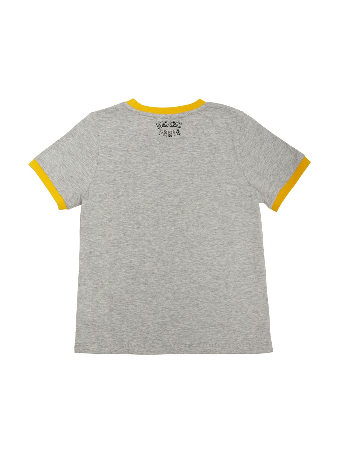 Shop Kenzo Cotton Jersey T-shirt In Grey