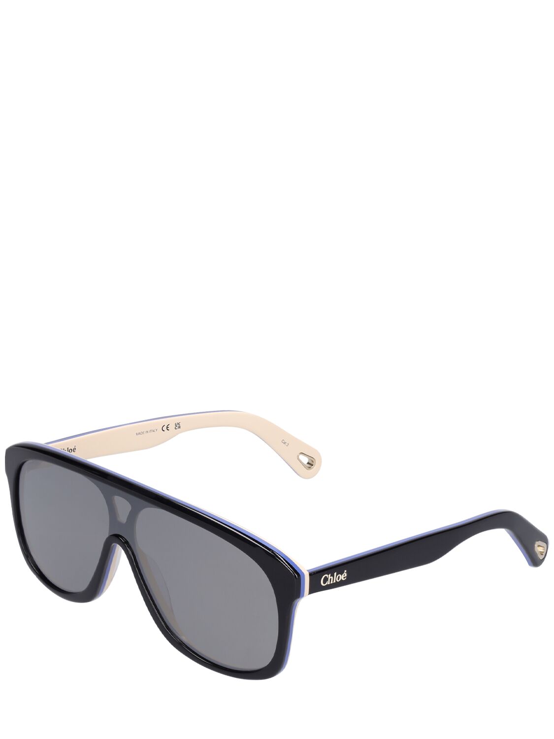 Shop Chloé Mountaineering After Ski Sunglasses In Black,grey