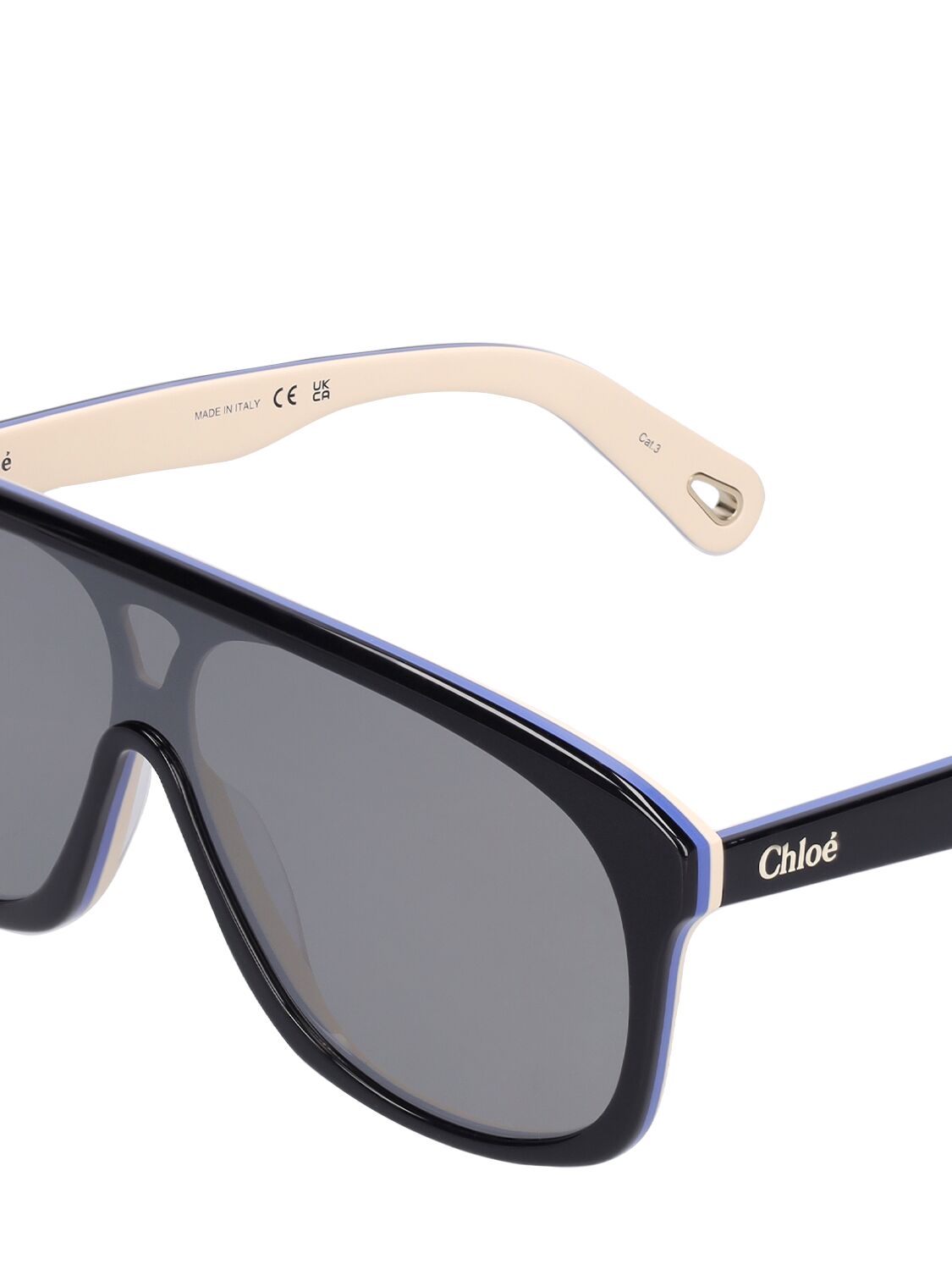 Shop Chloé Mountaineering After Ski Sunglasses In Black,grey