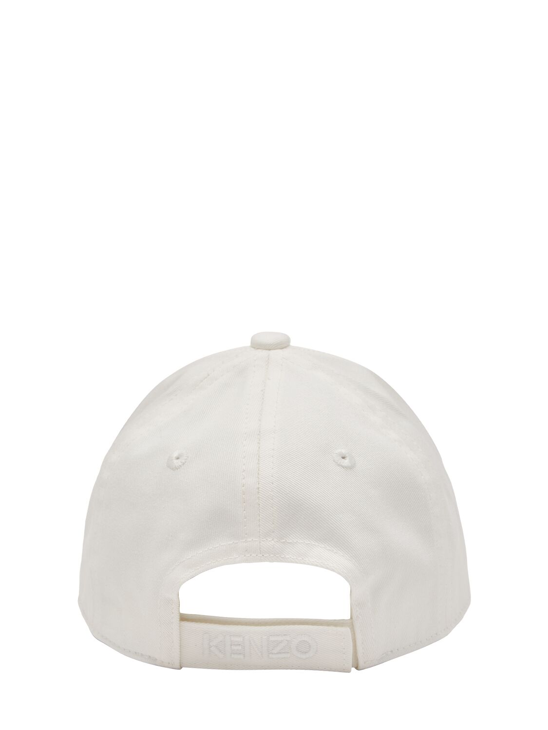 Shop Kenzo Cotton Twill Baseball Hat In White