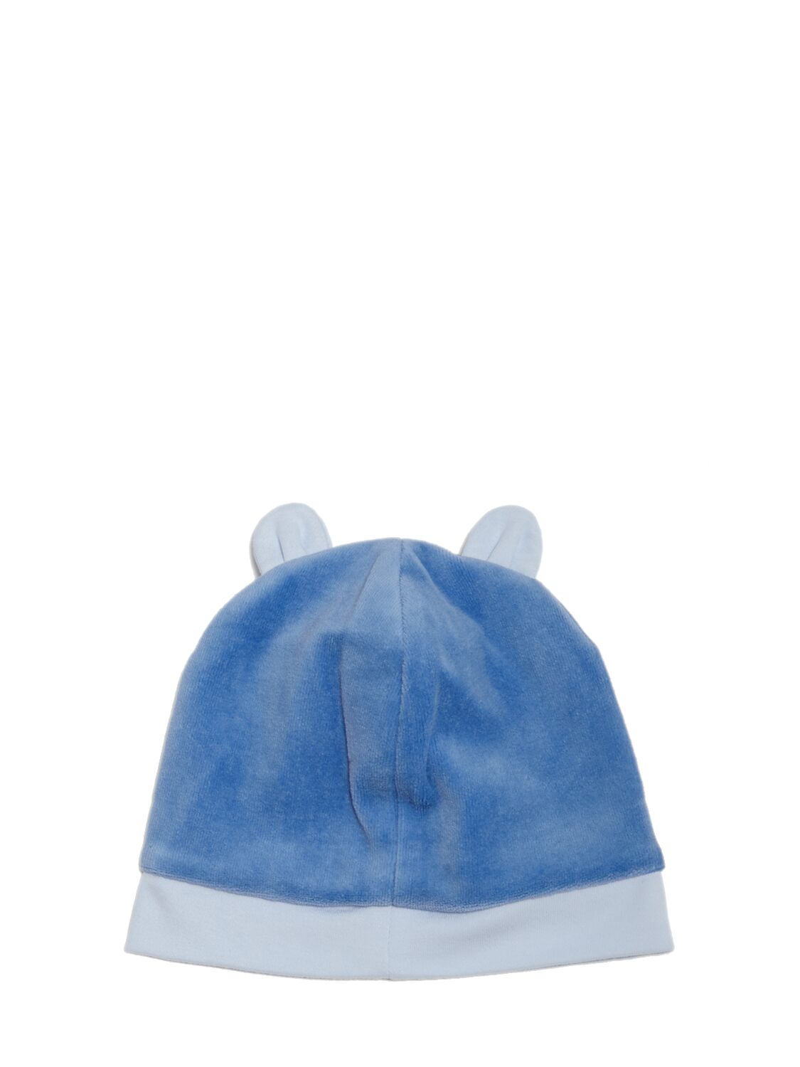 Shop Kenzo Cotton Blend Romper, Hat & Bib In Blue