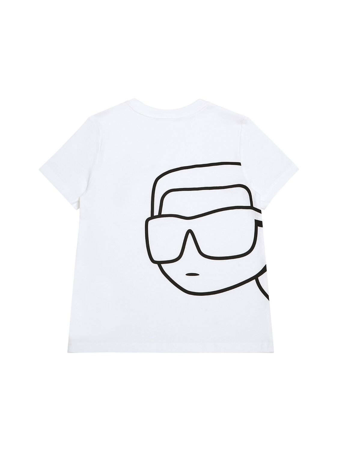 Shop Karl Lagerfeld Cotton Jersey T-shirt In White